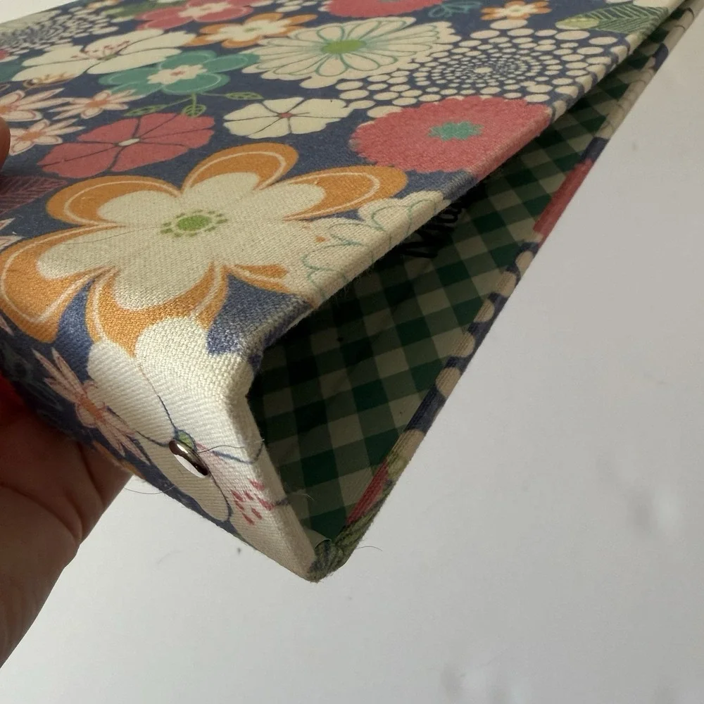 Matilda Jane Large 3 Ring Cloth Binder W Clipboard  Happy Floral Design